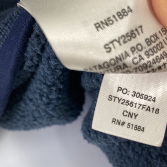 Patagonia Womens Navy Blue 1/4 Zip Better Sweater Fleece Jacket Size Medium - Picture 12 of 12